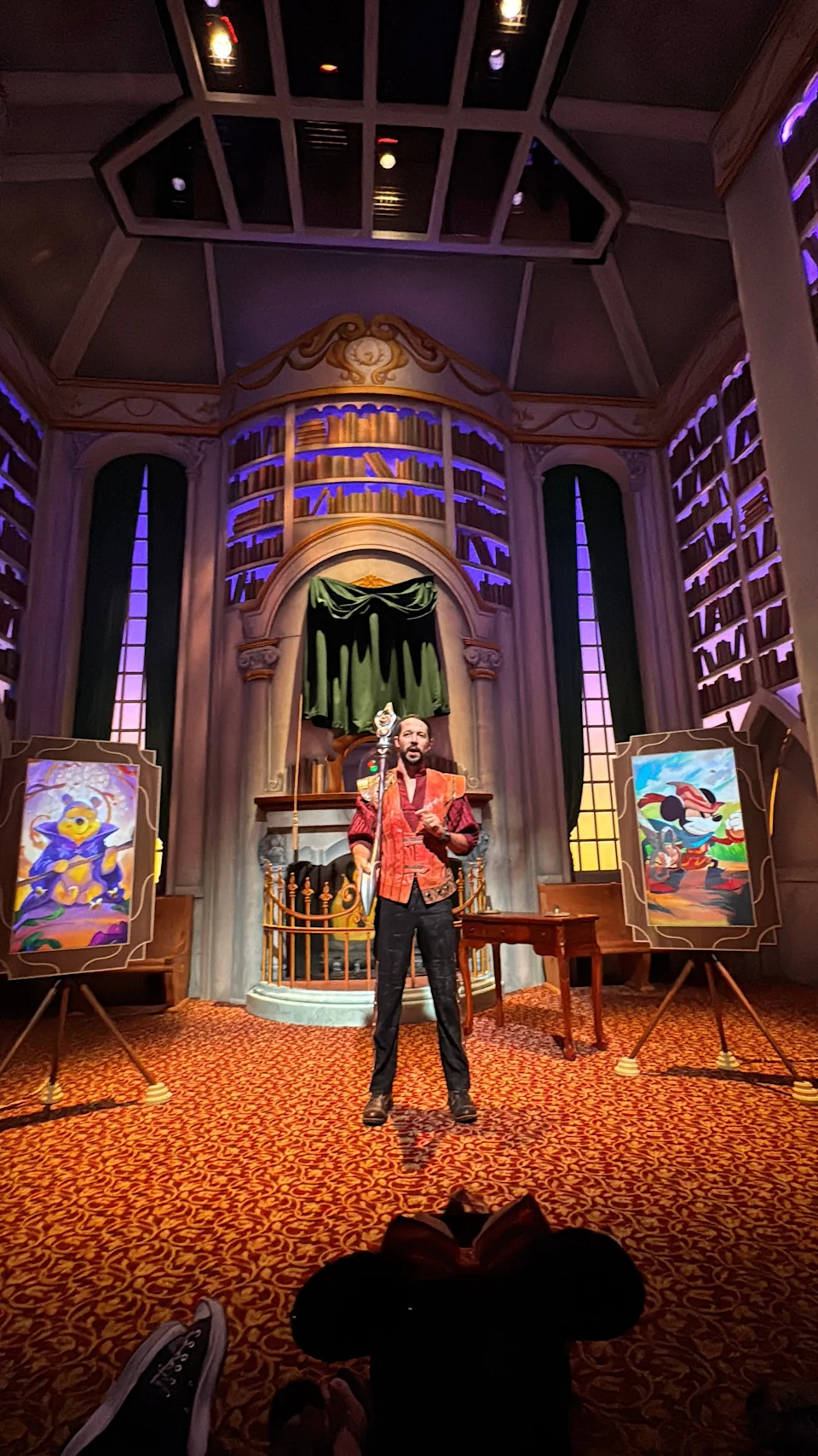 Disney Lorcana players are referred to as Illumineers, in the game. During the Disney Lorcana Challenge Quest at Disney California Adventure, an Illumineer character in full costume explained some of the lore to guests in Beast's Library.