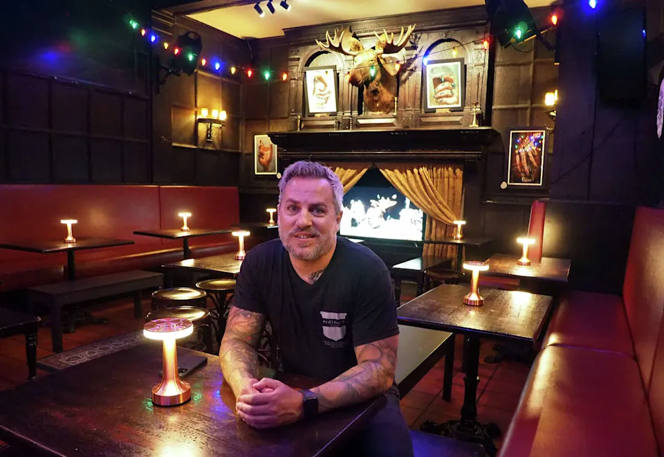 Owner Tim Cabral inside the newly renovated bar Ordinary, situated inside the Taft building in downtown New Haven, Conn., on Tuesday July 23, 2024. (Christian Abraham/Hearst Connecticut Media)