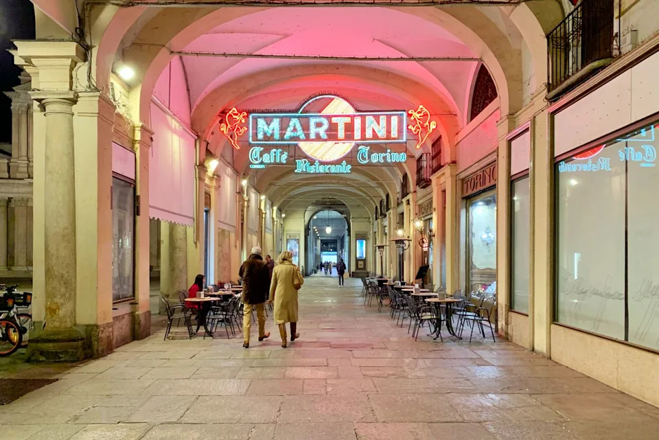 Laura Itzkowitz/Travel + Leisure A classic café in Turin, Italy.