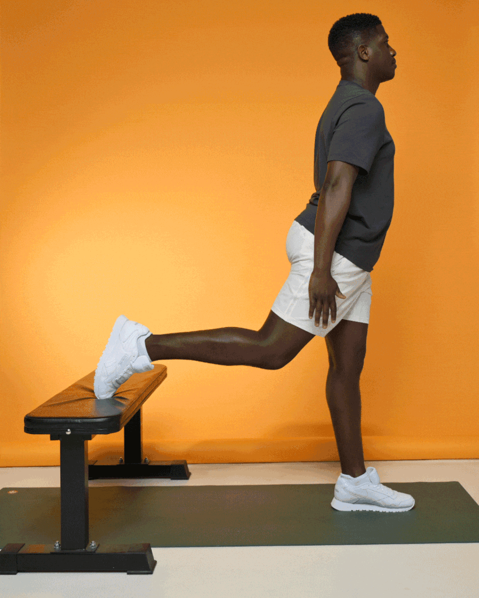 Bulgarian Split Squat. (Tyler Essary / TODAY)