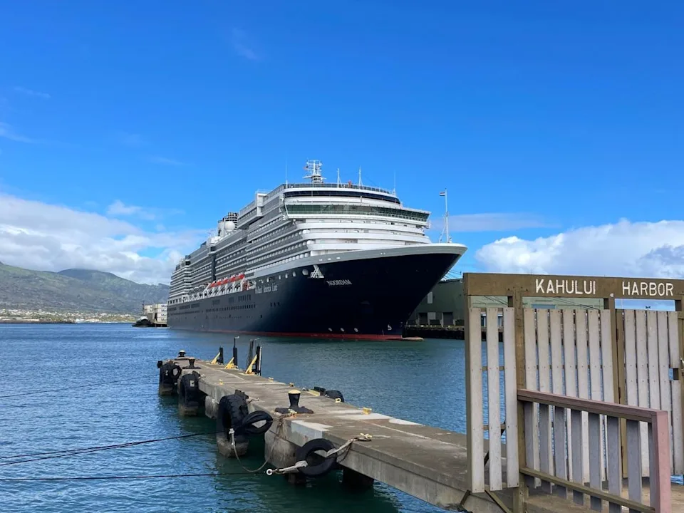 Nomad Cruise docking in Kahului Harbor in Hawaii.