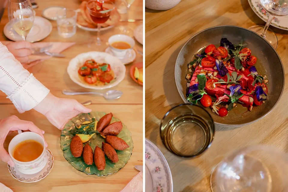 Gabi Perez/Courtesy of Cocina al Fondo Several dishes from Cocina al Fonda.