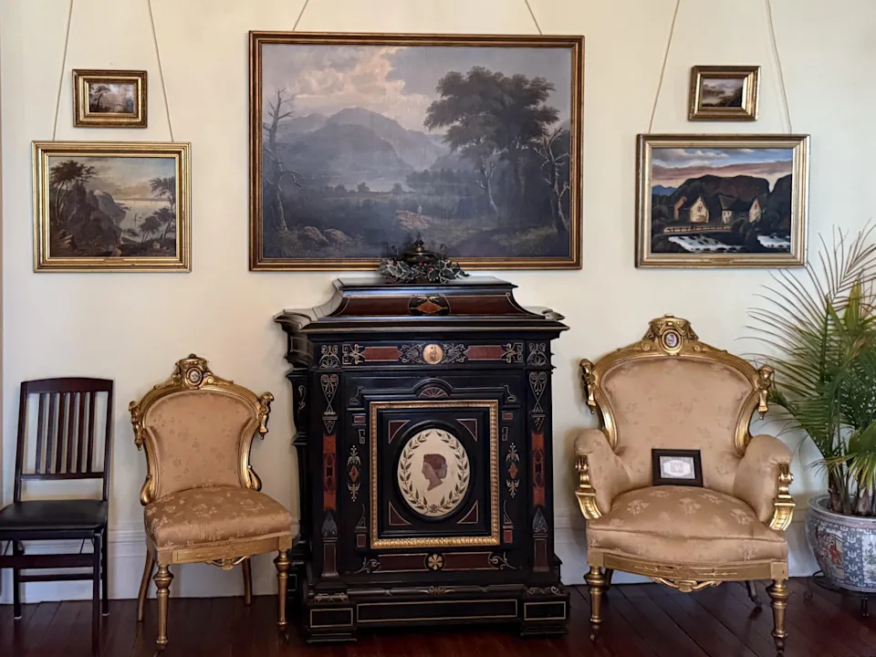 Paintings inside a mansion