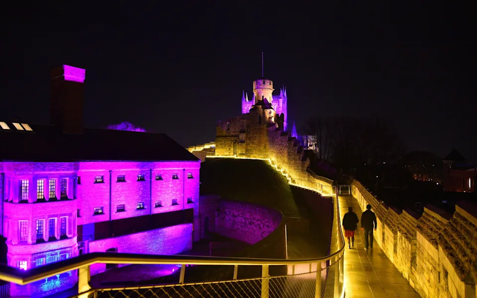 Head off on an illuminated wall walk at Lincoln Castle