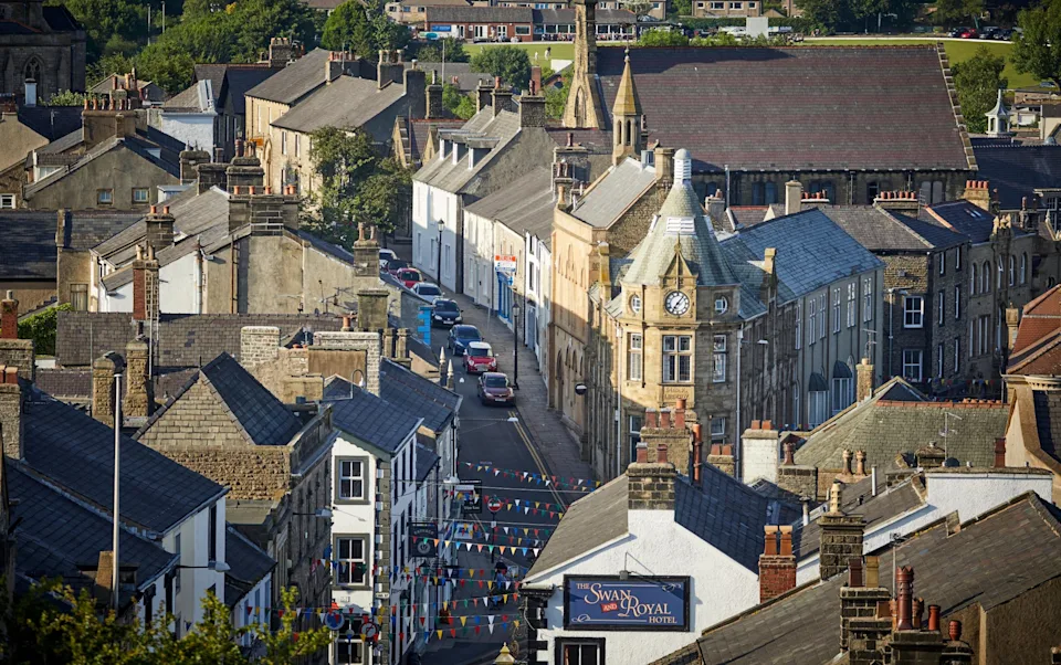 Clitheroe high street, Ribble Valley Lancashire