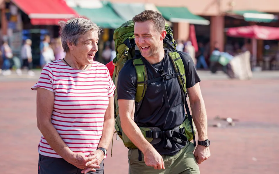 Emma and her son Harry Judd featured on BBC One's Race Across The World