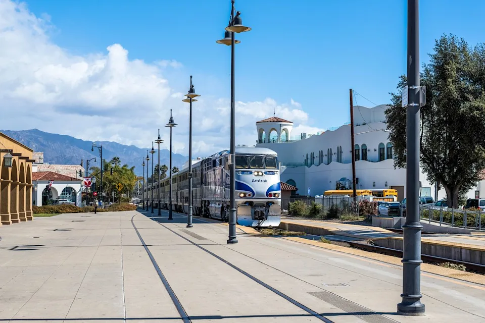 Valeria Venezia/Adobe Stock The Amtrak Pacific Surfliner pulling into the Santa Barbara station.