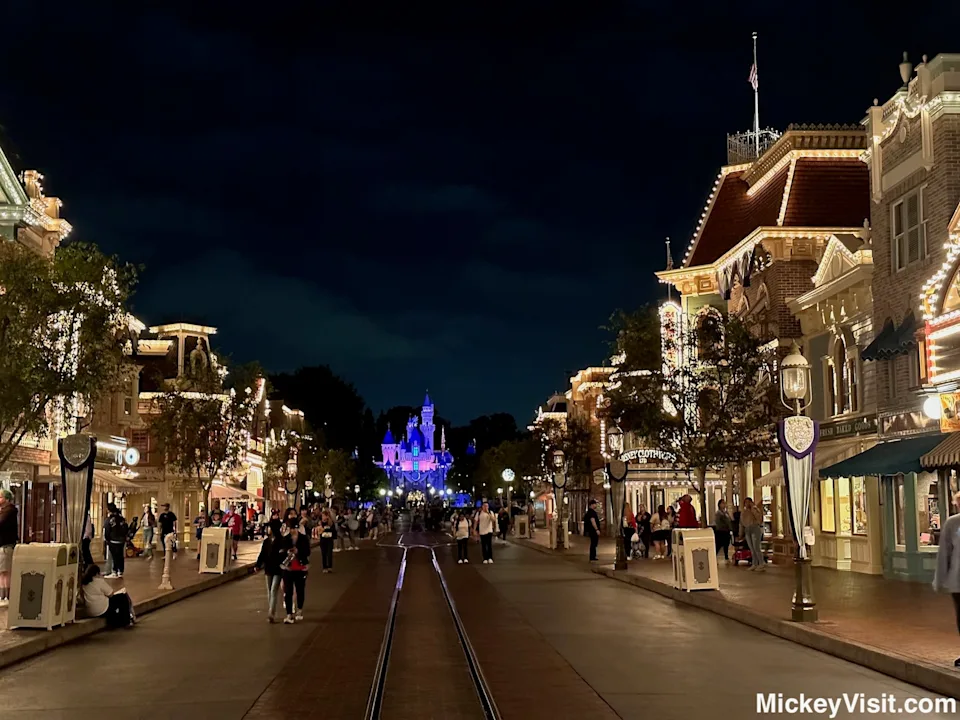 Main Street U.S.A. Disneyland nighttime