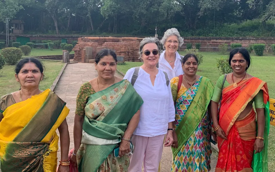 Emma on her trip to India