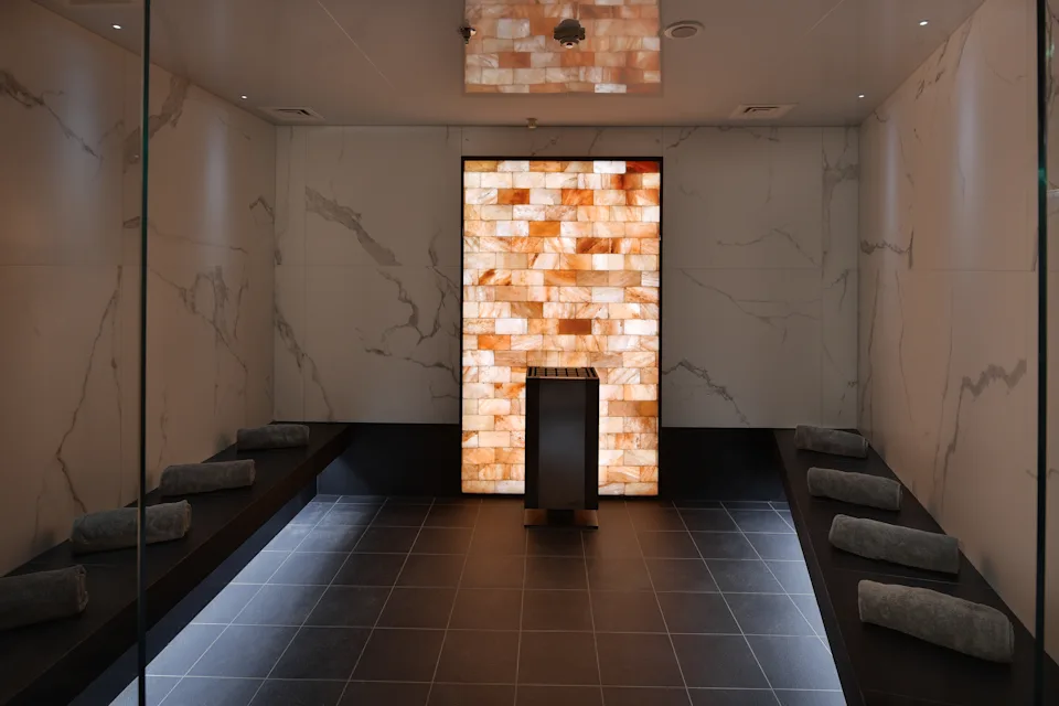 Himalayan salt room on Celebrity Cruise ship