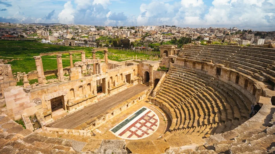 Roman Theatre in Jerash, near Amman, Jordan