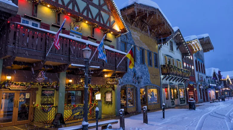 leavenworth christmas in the winter