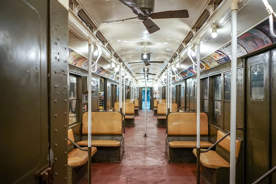 New York Transit Museum - PHOTO: "Nostalgia Rides" bring out vintage trains every holiday season for the public to ride for the month of December.