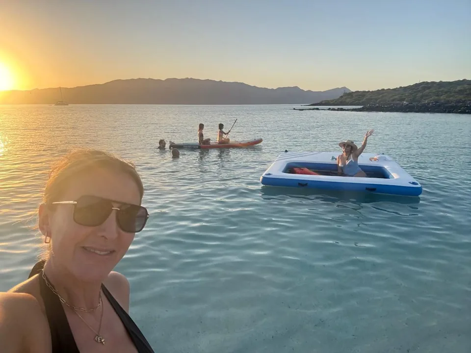Marlis Rosetti Marlis Rosetti with her family during her two-day sailing tour.
