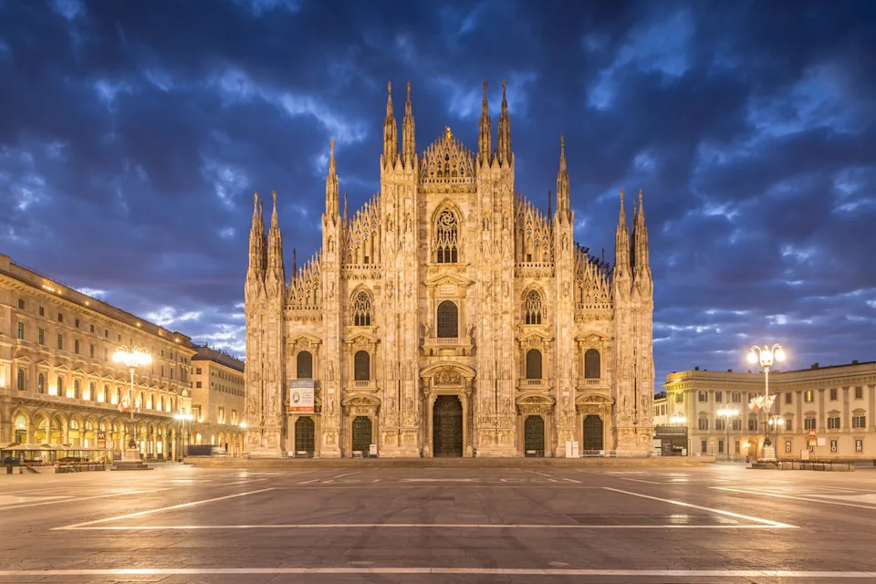 the duomo di milano or milan cathedral, italy.