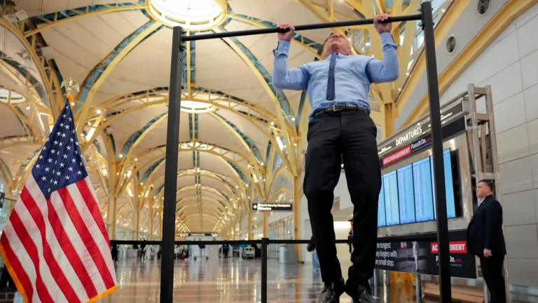 RFK Jr. Pumped Through Another Pullup Competition—at the Airport?