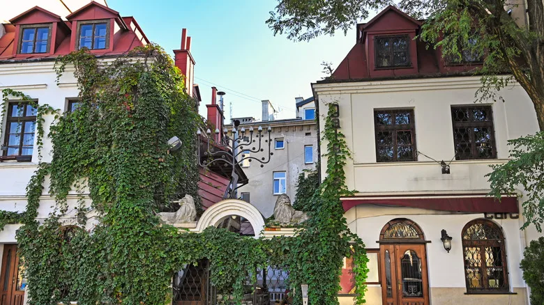 Old buildings in Kazimierz, Krakow's Jewish Quarter