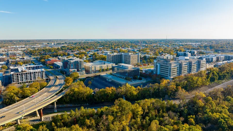 Richmond, VA, USA - October 25, 2023: Shockoe Bottom Richmond VA USA