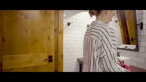 A drawstring makeup organizer that opens