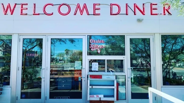 Exterior of the Welcome Diner