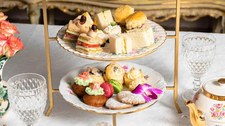 Finger sandwiches and pastries at The Tea Room Miami