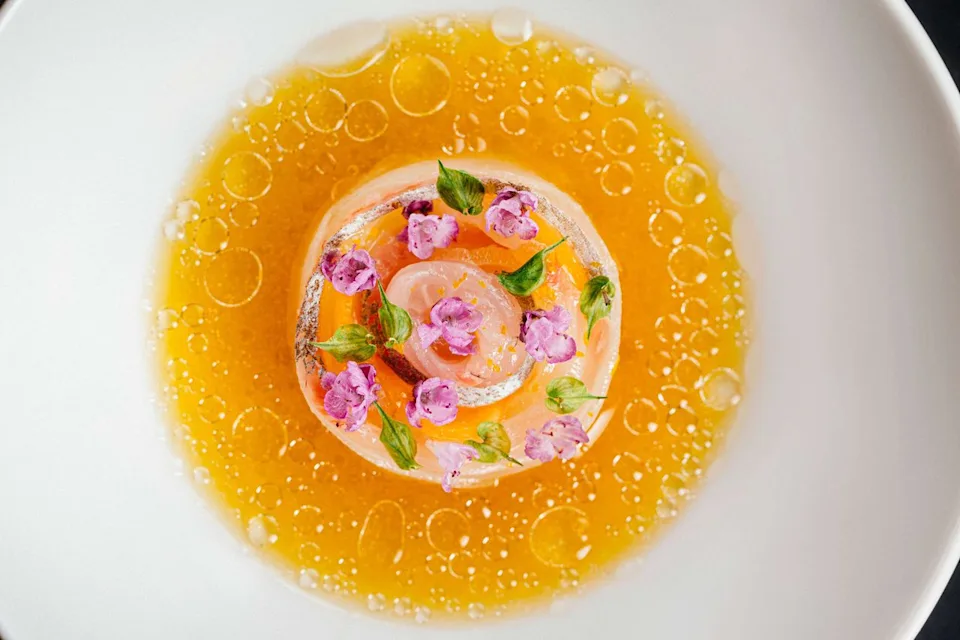 Accor A dish served at Addison by William Bradley in The Fairmont Grand Del Mar