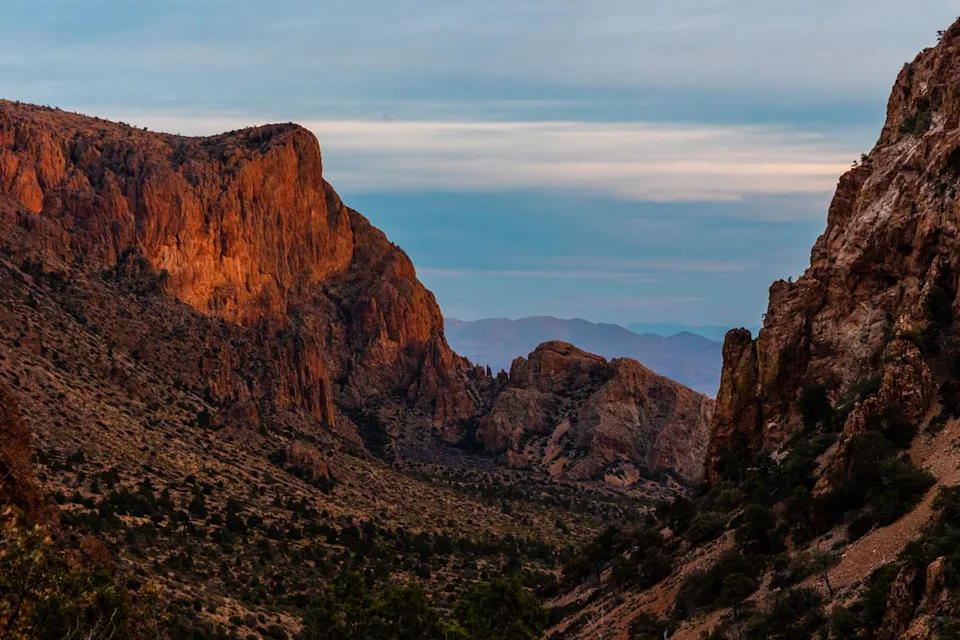 Jon Mattrisch/Travel + Leisure Hiking trail in Big Bend National Park in Texas.