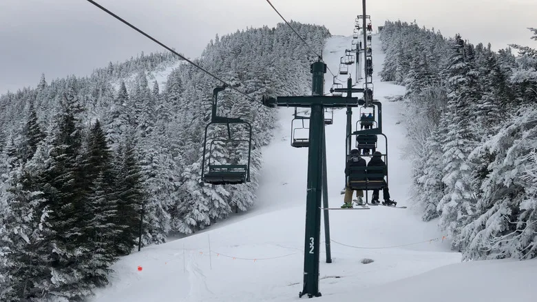 A ski lift at Smugglers' Notch, Vermont