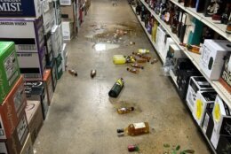 Ashland ABC store ransacked by a raccoon.