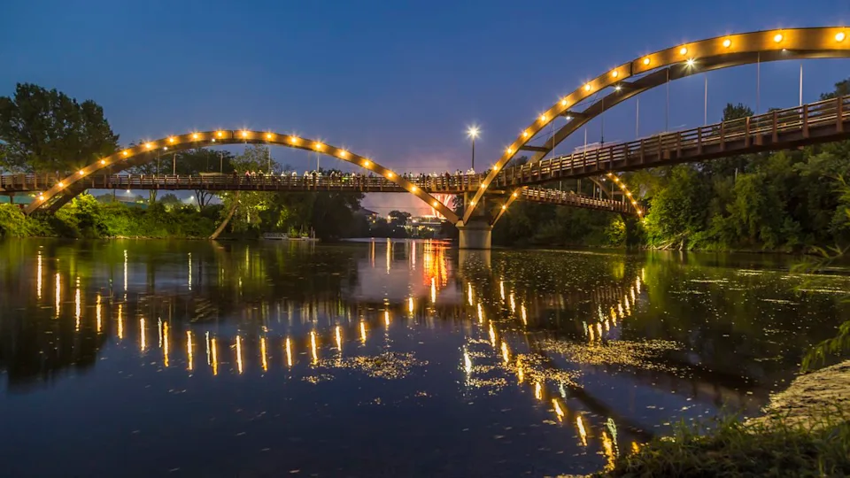 Shriram Patki / Getty Images The Tridge spans the confluence of two rivers in Midland, Michigan—a city where walkability, low crime, and cheap housing converge.