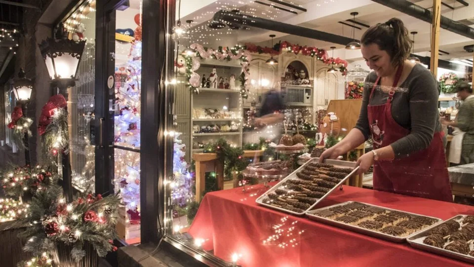 Life is sweet in Bryson City during the holidays.