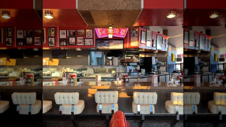 Counter inside Pann's Restaurant