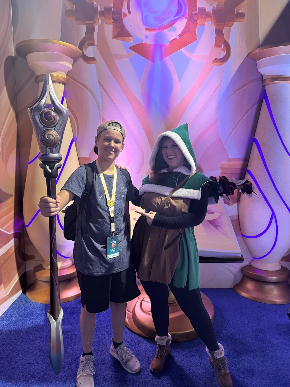 Rebekah and Caleb Pearson attended 2024's D23 The Ultimate Disney Fan Event in Anaheim, California, specifically because Disney Lorcana was taking part in it. Rebekah cosplayed as Belle - Hidden Archer, a Lorcana-specific version of the "Beauty and the Beast" character.