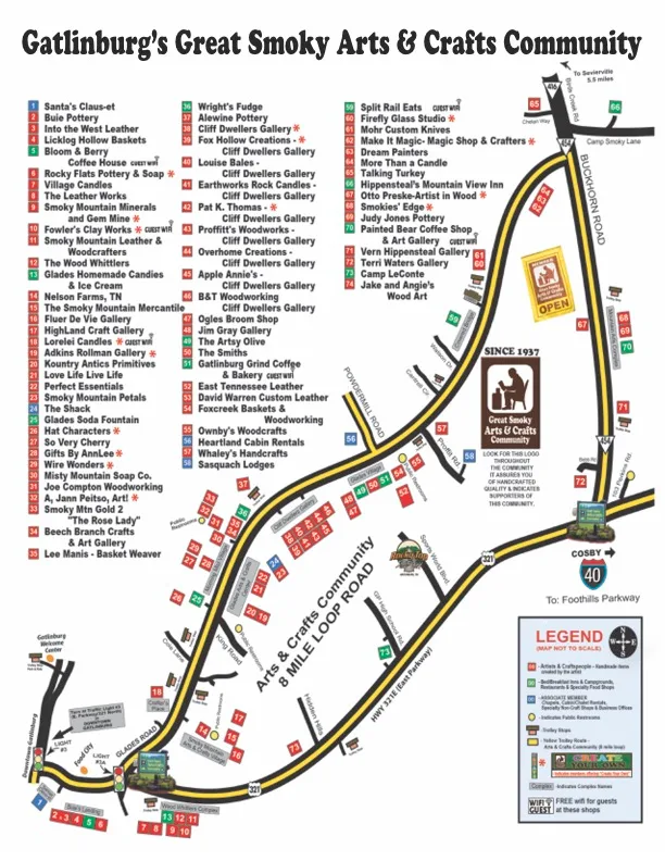 Arts & Craft Community Map