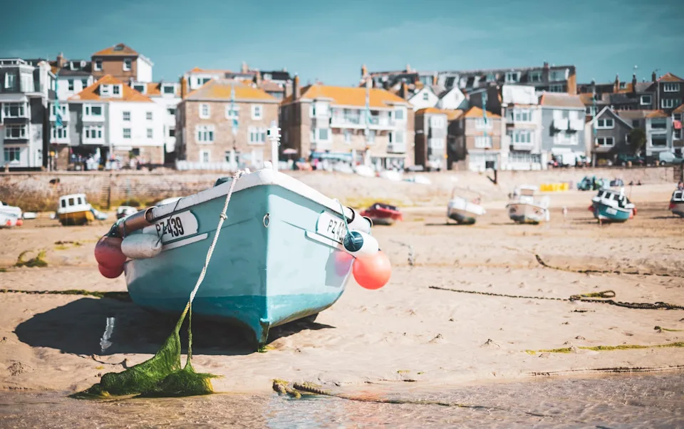The beach in St Ives