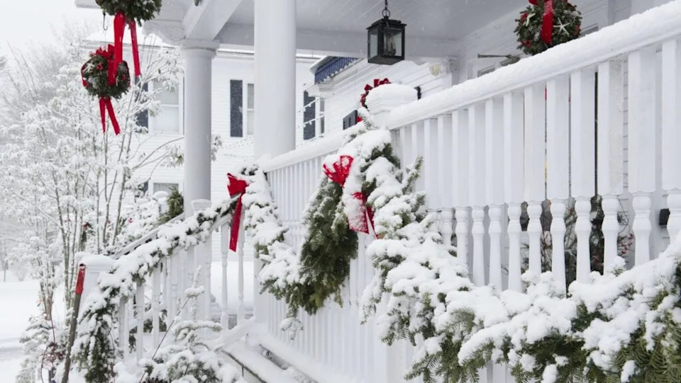 A white Christmas is a definite possibility in Kennebunkport, Maine.