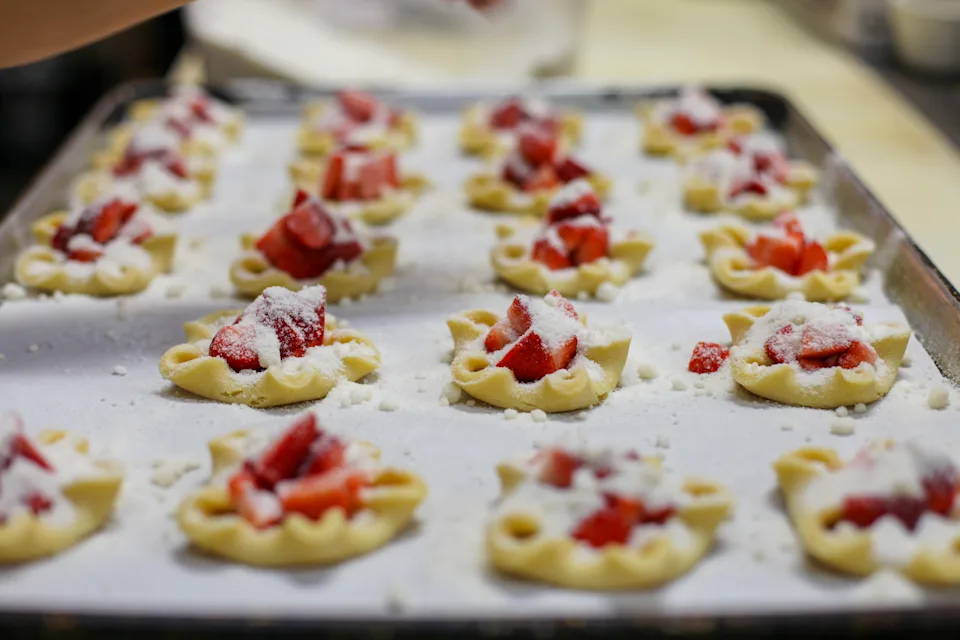 Humble pies before going into the oven at Bottletree Bakery