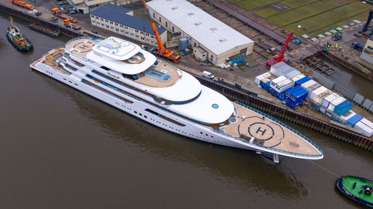 Lürssen’s New 384-Foot Megayacht Comes With Not One but 2 Helipads