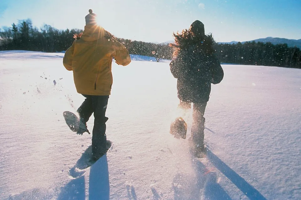 Courtesy of Trapp Family Lodge Snowshoeing at the Trapp Family Lodge in Stowe.