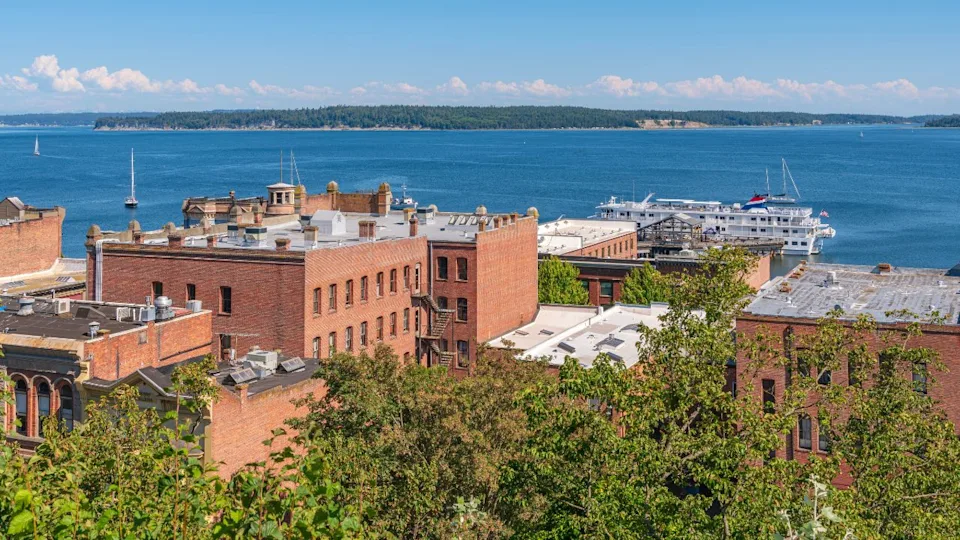 Port Townsend old town marina waterfront architecture Washington state.