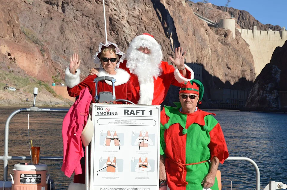 Hoover Dam Rafting Adventures The special Holiday Rafting trip on the Colorado River.