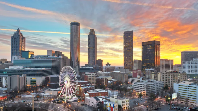 Atlanta, Georgia, skyline at sunset