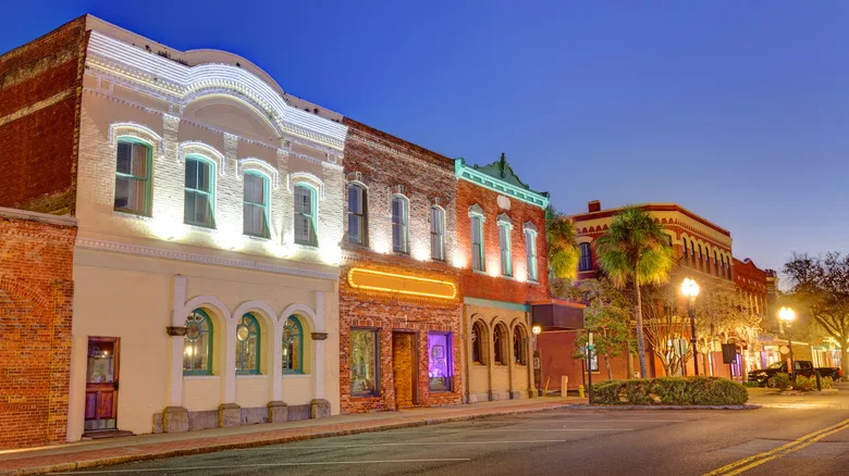 Historic downtown of Amelia Island, FL