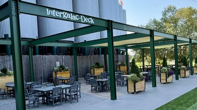 Dogfish Head brewery outdoor space in Milton Delaware