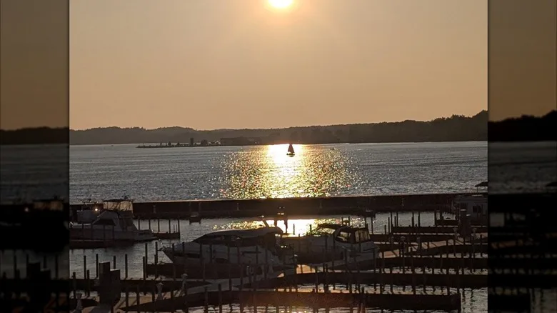 View of the lake from Muskegon Brewing Company