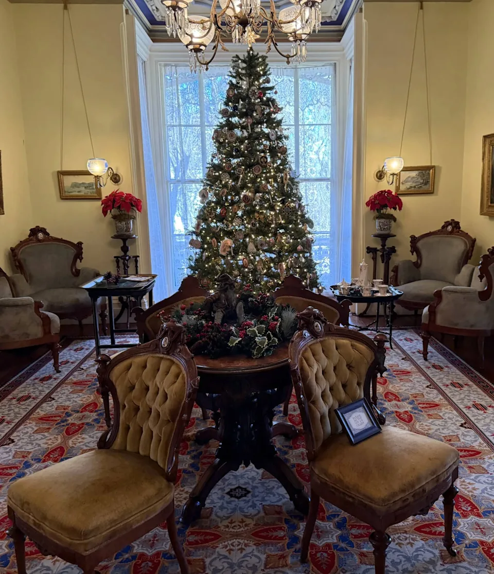 The Salon at the Armour-Stiner Octagon House.