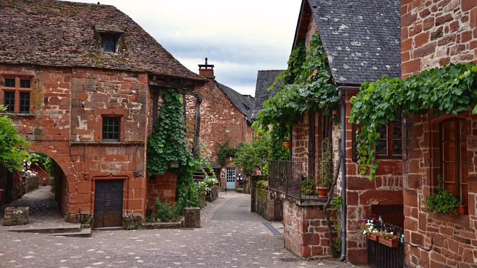 Collonges-la-Rouge in France Beautiful village in the middle of france