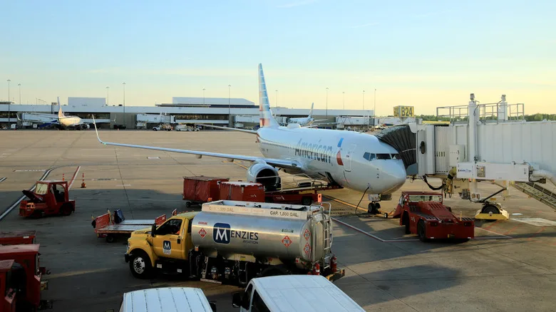 American Airlines plane on a tarmac