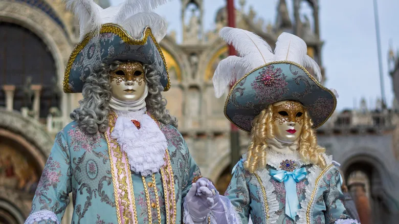 Costumes and masks for the Venice Carnival.