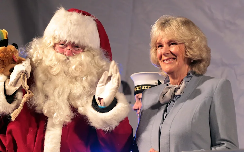 Camilla, Duchess Of Cornwall Switches On Christmas Lights In Bath